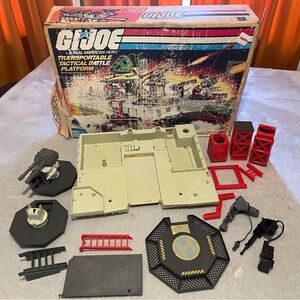 G.I. JOE Transportable Tactical Battle Platform in Original Box Hasbro 1985